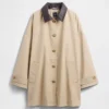Överdimensionerad trenchcoat i twill