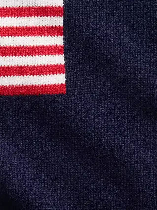 Överdimensionerad virkad tröja i amerikansk stil för barn