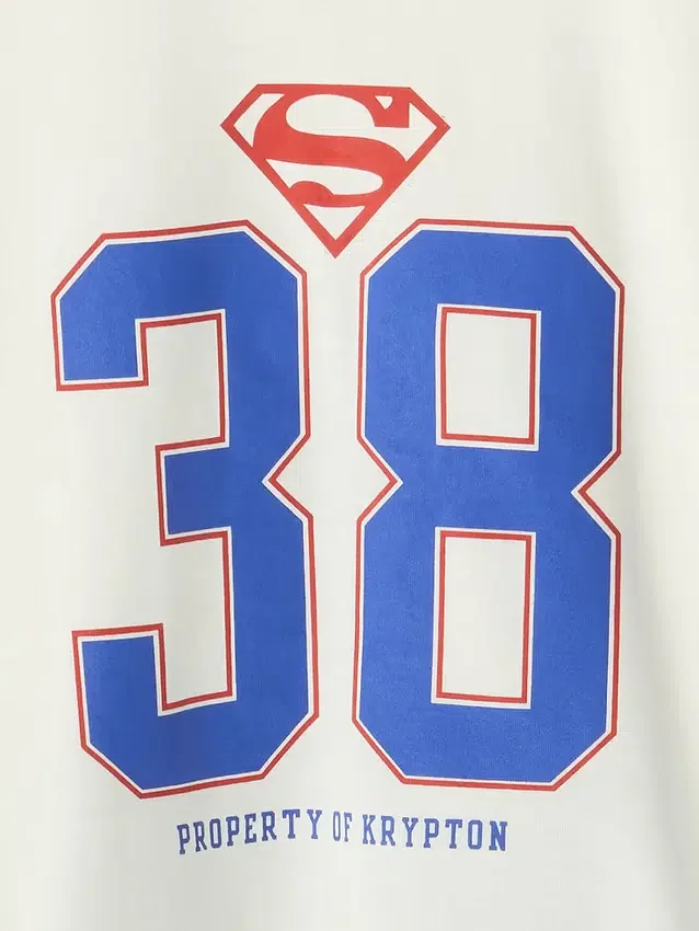 Överdimensionerat pyjamas-set med joggingsbyxor för barn med Superman-motiv