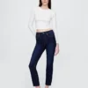 Vintage-slimjeans med hög midja