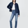 Vintage-slimjeans med hög midja