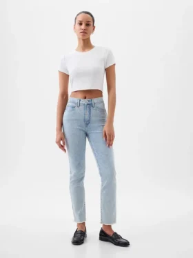 Vintage-slimjeans med hög midja