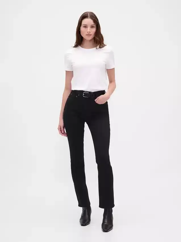 Vintage-slimjeans med hög midja