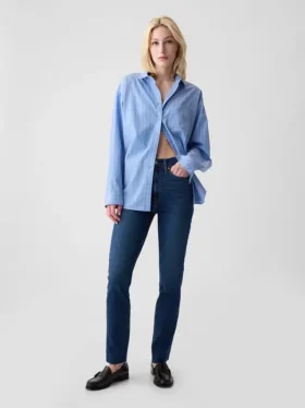 Vintage-slimjeans med hög midja