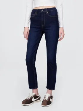 Vintage-slimjeans med hög midja