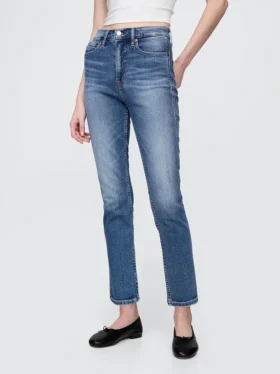 Vintage-slimjeans med hög midja