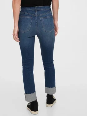 Vintage-slimjeans med hög midja