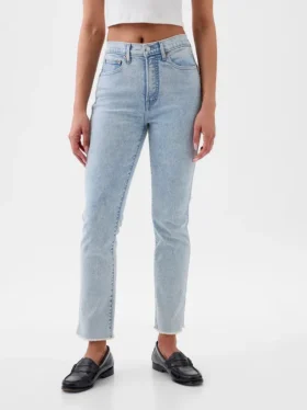 Vintage-slimjeans med hög midja