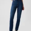 Vintage-slimjeans med hög midja