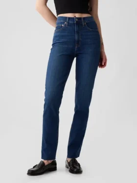 Vintage-slimjeans med hög midja