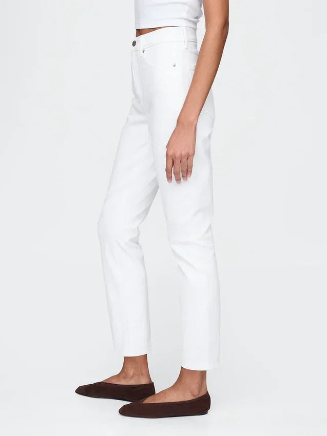 Vintage-slimjeans med hög midja