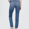 Vintage-slimjeans med hög midja