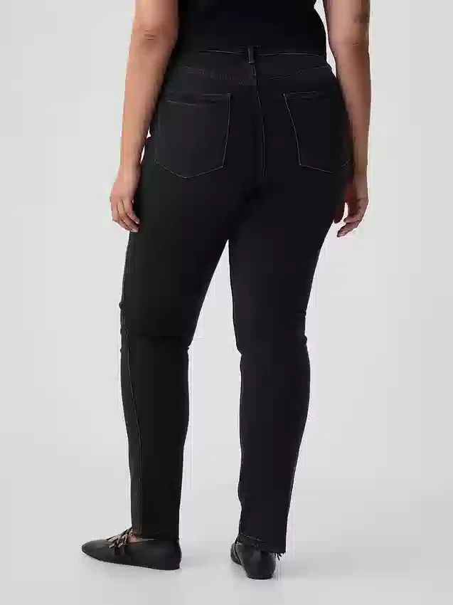 Vintage-slimjeans med hög midja