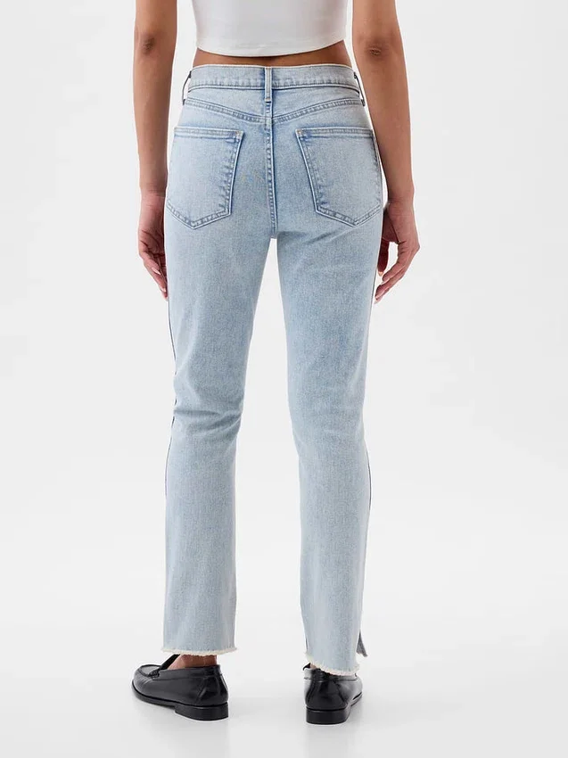 Vintage-slimjeans med hög midja