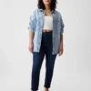 Vintage-slimjeans med hög midja