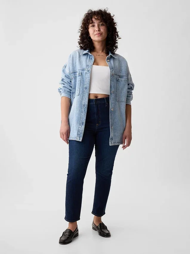 Vintage-slimjeans med hög midja