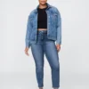 Vintage-slimjeans med hög midja