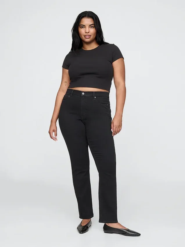 Vintage-slimjeans med hög midja