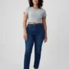 Vintage-slimjeans med hög midja