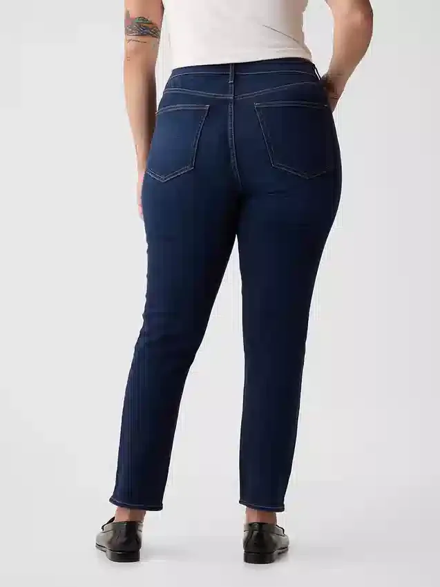 Vintage-slimjeans med hög midja