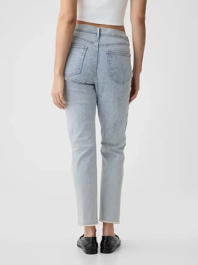 Vintage-slimjeans med hög midja