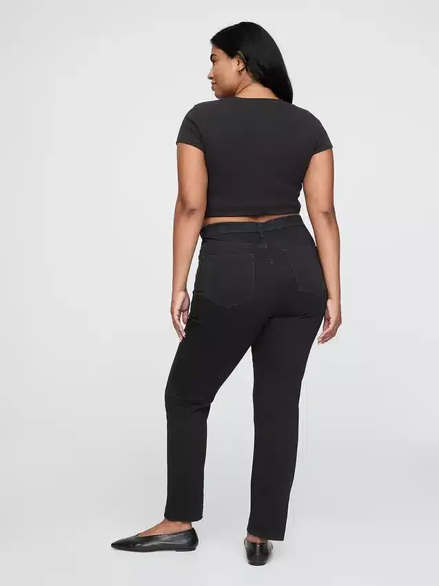 Vintage-slimjeans med hög midja
