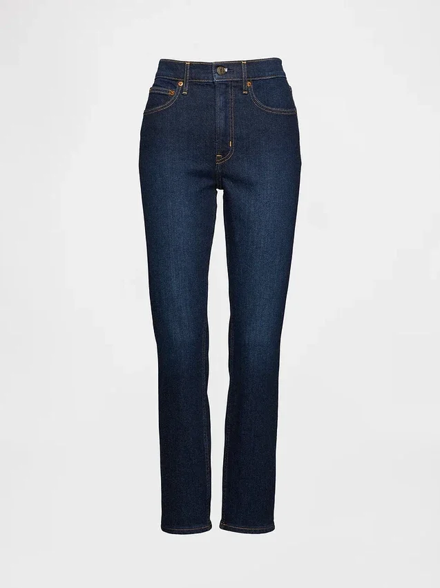Vintage-slimjeans med hög midja