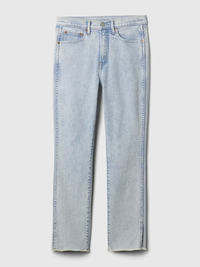 Vintage-slimjeans med hög midja