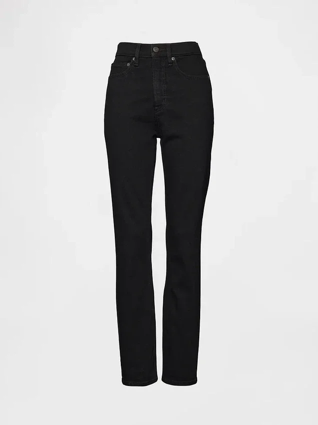 Vintage-slimjeans med hög midja