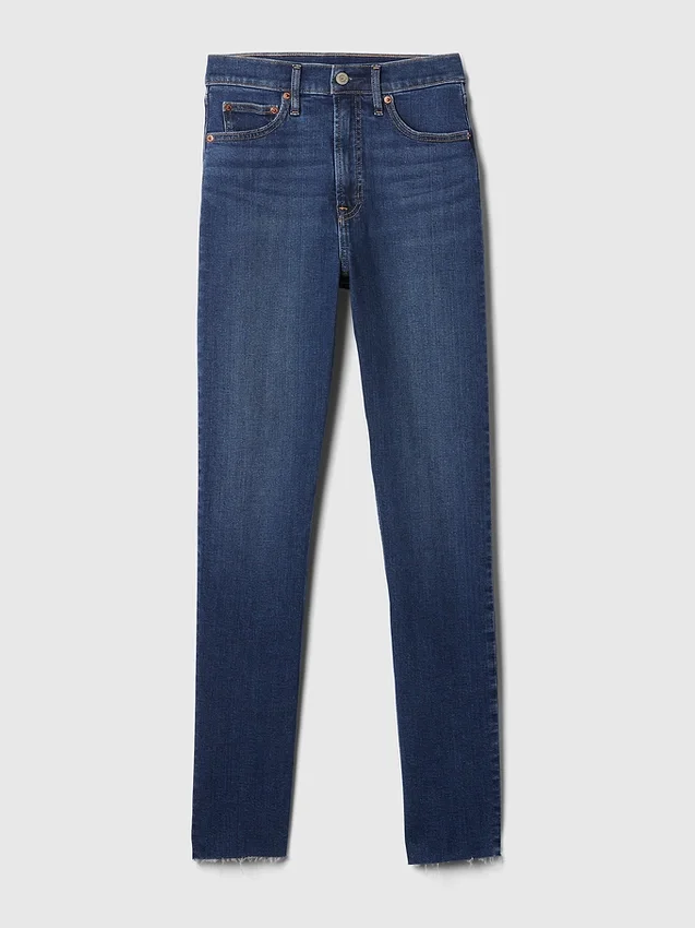 Vintage-slimjeans med hög midja
