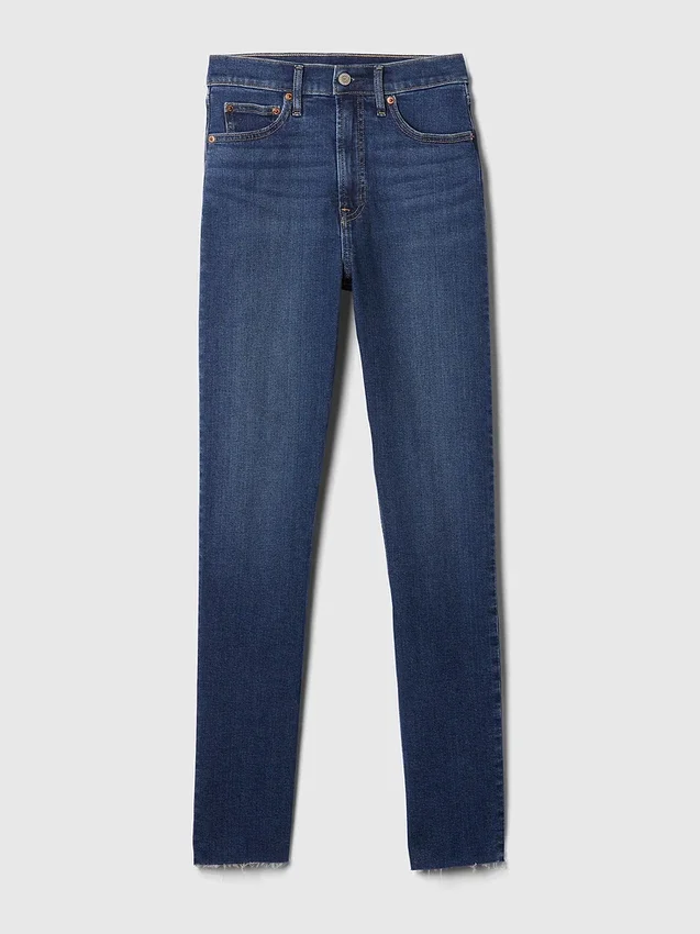 Vintage-slimjeans med hög midja
