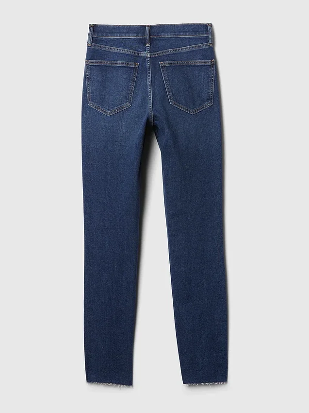 Vintage-slimjeans med hög midja