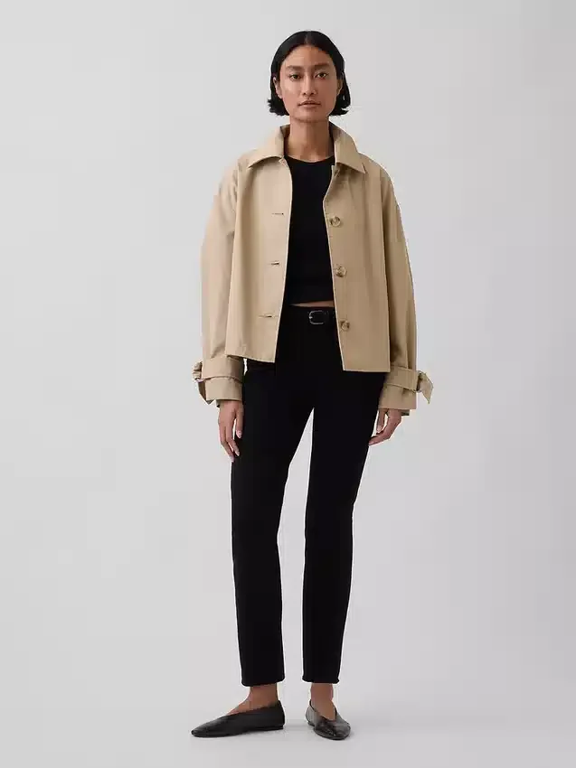 Vintage-slimjeans med medelhög midja