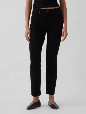Vintage-slimjeans med medelhög midja