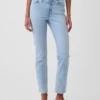 Vintage-slimjeans med medelhög midja