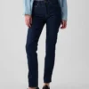 Vintage-slimjeans med medelhög midja