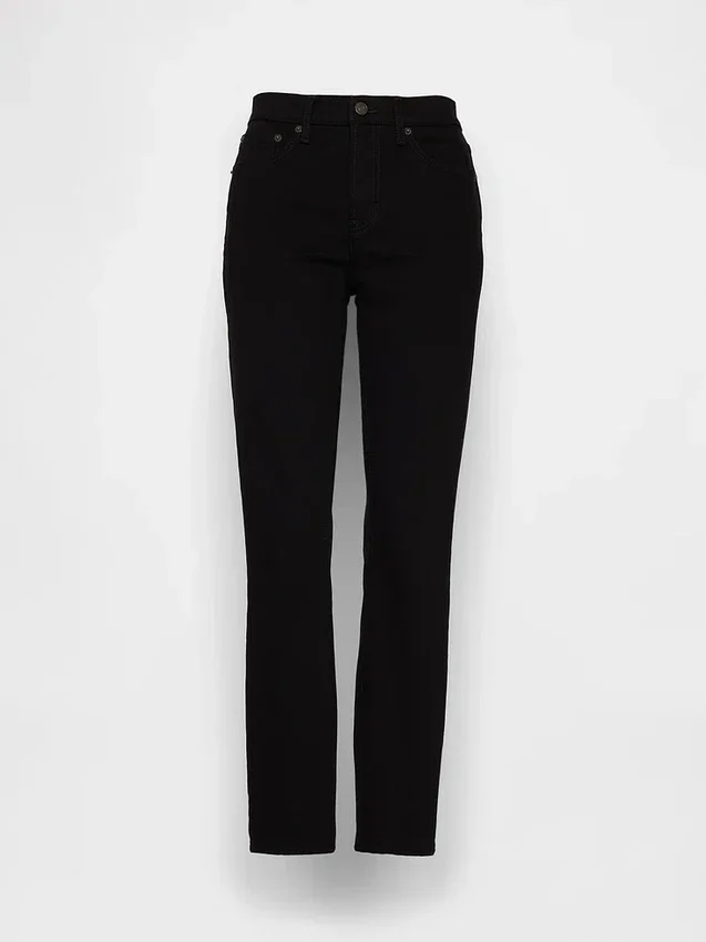 Vintage-slimjeans med medelhög midja