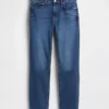 Vintage-slimjeans med medelhög midja