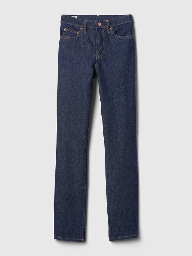Vintage-slimjeans med medelhög midja