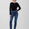 Vintage-slimjeans med medelhög midja
