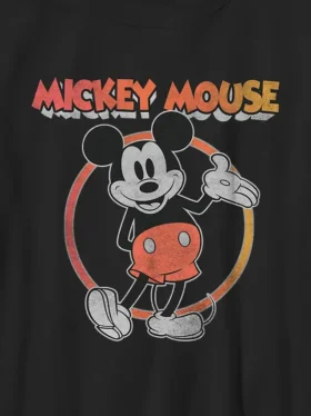 Vintage-T-shirt för barn med Mickey och vännerna
