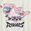Vintage-T-shirt med grafiskt tryck för barn – Marvel Rivals Lovey Jeff