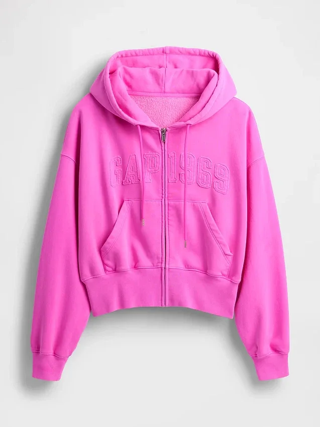 Vintagesoft 1969 Logo Zip Hoodie