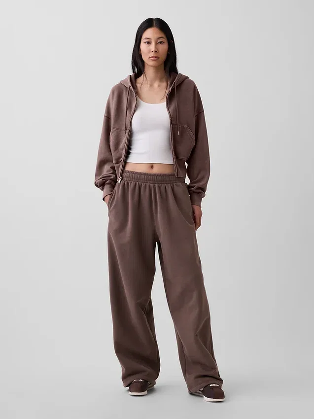 Vintagesoft baggy-joggingbyxor för vuxna