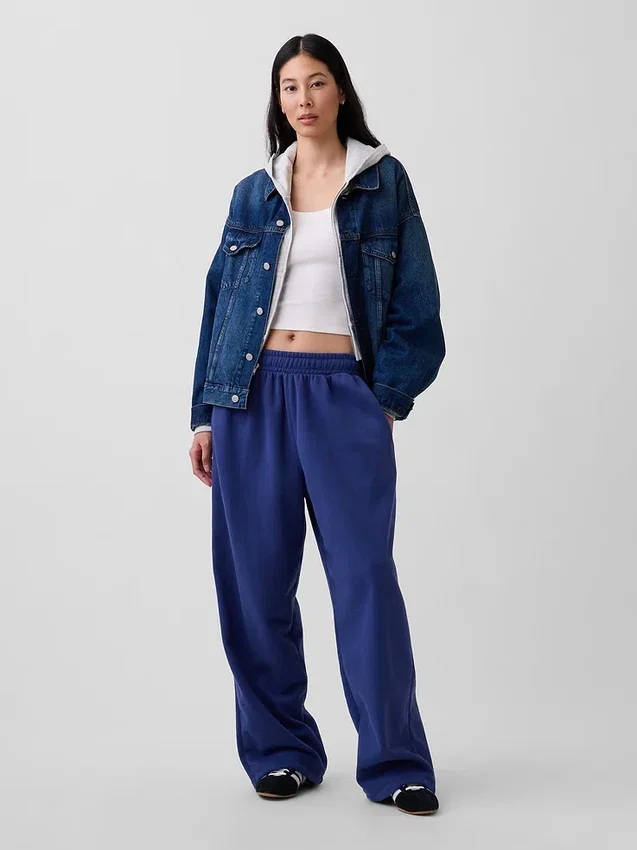 Vintagesoft baggy-joggingbyxor för vuxna