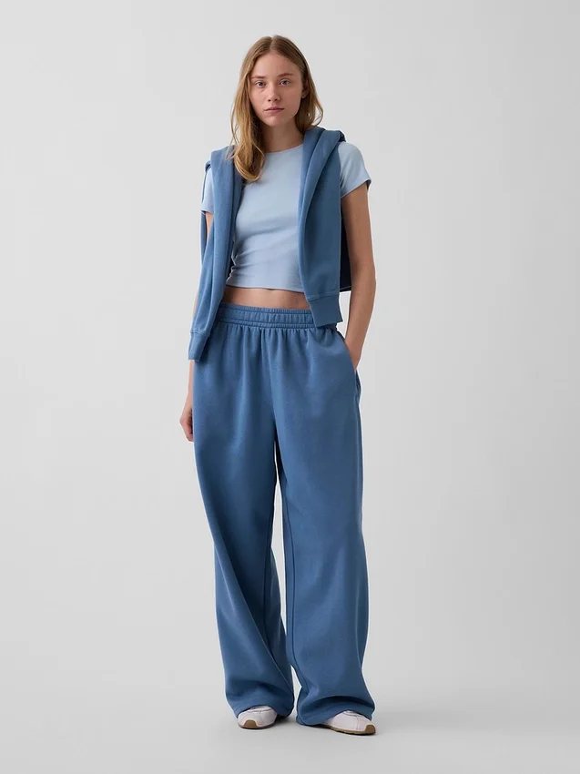 Vintagesoft baggy-joggingbyxor för vuxna