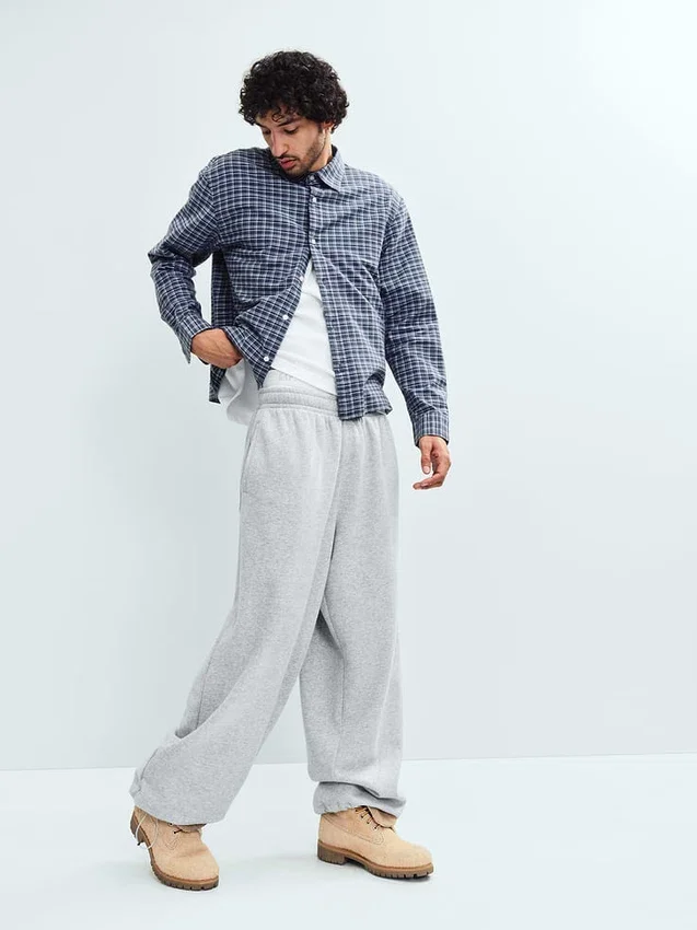 Vintagesoft baggy-joggingbyxor för vuxna