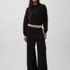 Vintagesoft Baggy-joggingbyxor med vida ben