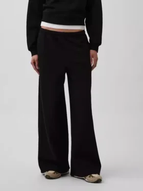 Vintagesoft Baggy-joggingbyxor med vida ben