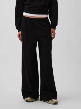 Vintagesoft Baggy-joggingbyxor med vida ben